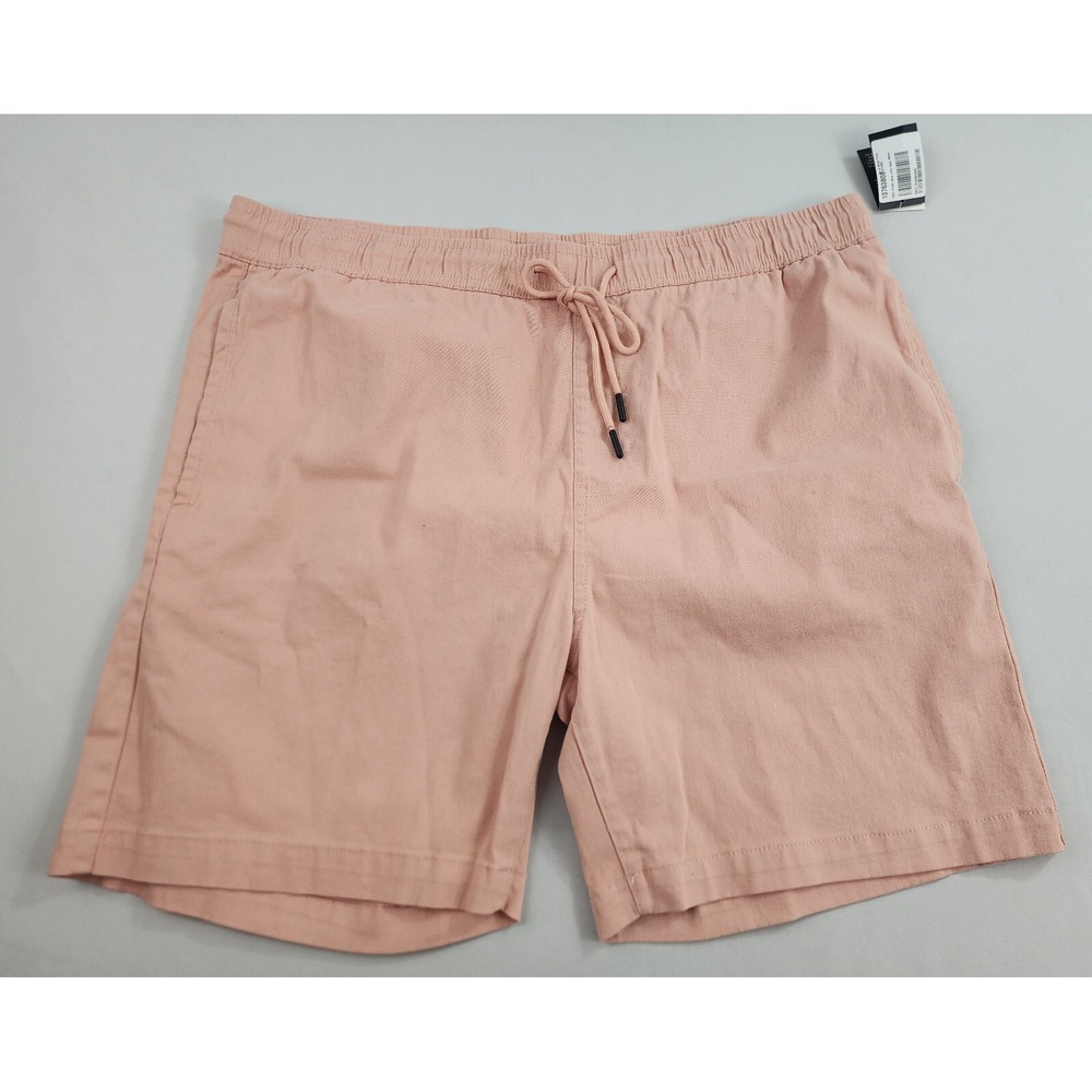 And Now This Mens Pink Pull On Shorts 2XL PA7000 950 Pockets Stretch NEW
